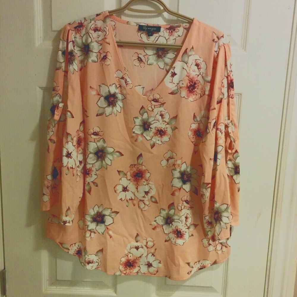 Split tie long sleeve shirt